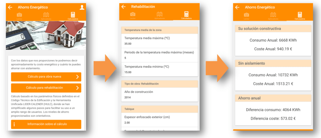 Formula APP - Cáculo del ahorro energético