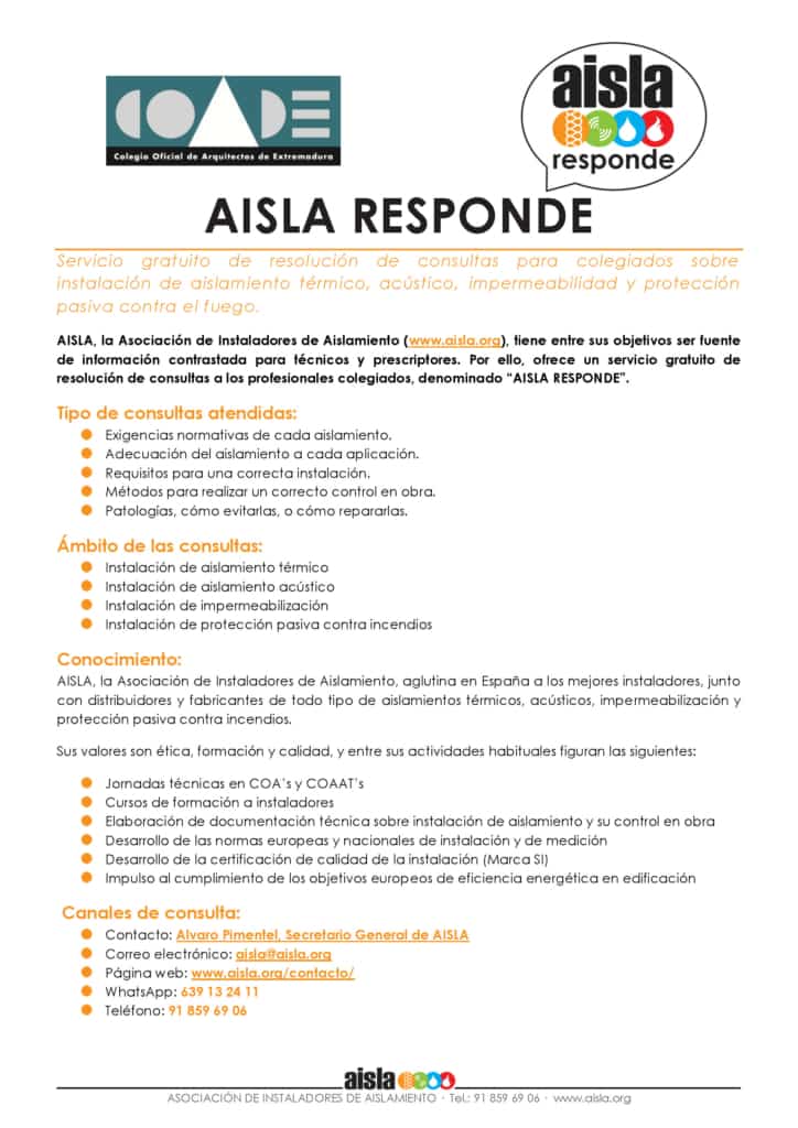 Servicio AISLA RESPONDE para COADE