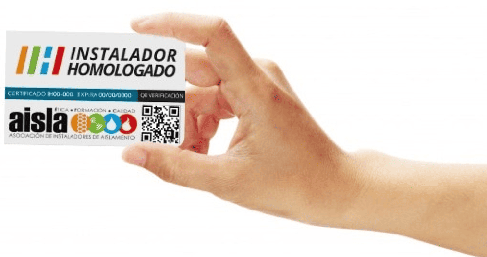 10 Sello IH Sello Instalador Homologado AISLA, una garantía de correcta instalación.