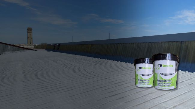 Cubierta impermeabilizada con caucho acrílico profesional de THtecnic