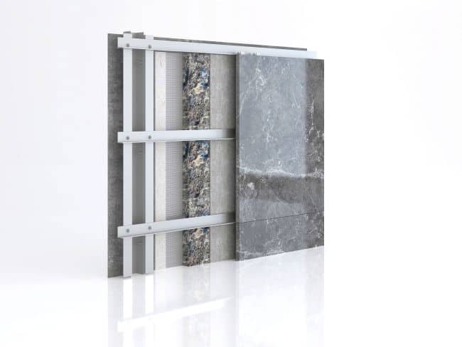 nita cotton instalacion Imagen de NITA-COTTON® en un sistema de fachada