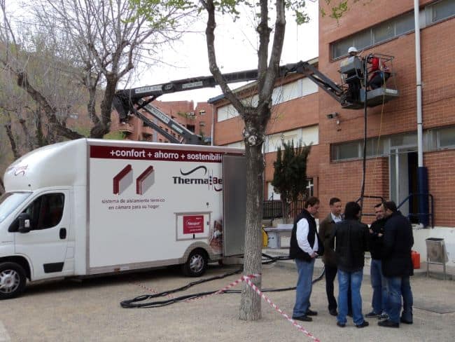 rehabilitacion thermabead Rehabilitación energética del CEIP César August en Tarragona mediante inyección de aislamiento térmico en cámara de aire con el sistema ThermaBead
