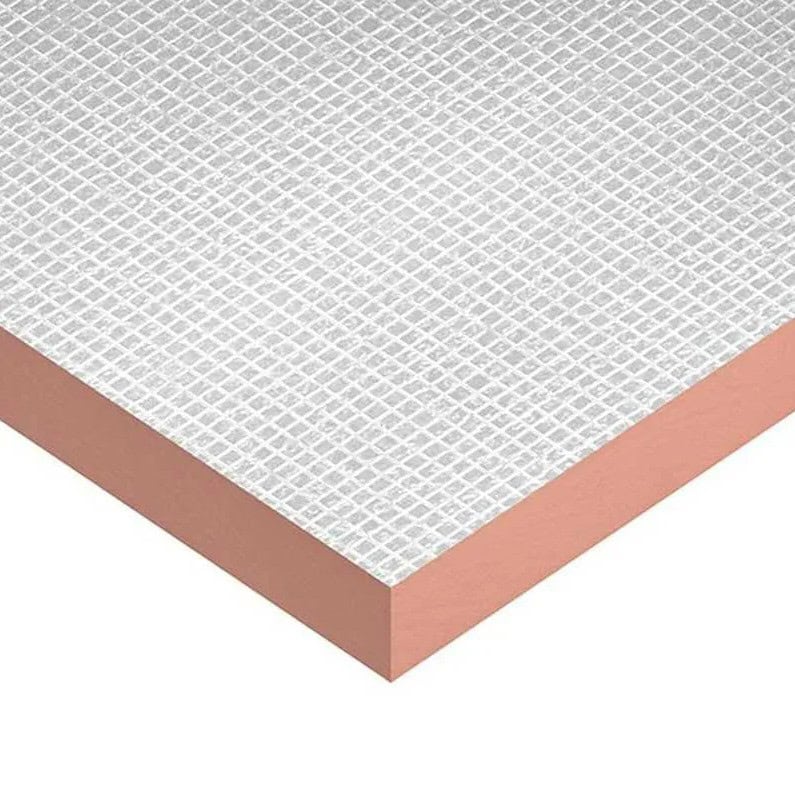 Plancha de espuma fenólica para aislamiento térmico en edificación.