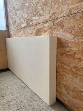 Instalación de XPS en SATE en vivienda passivhaus