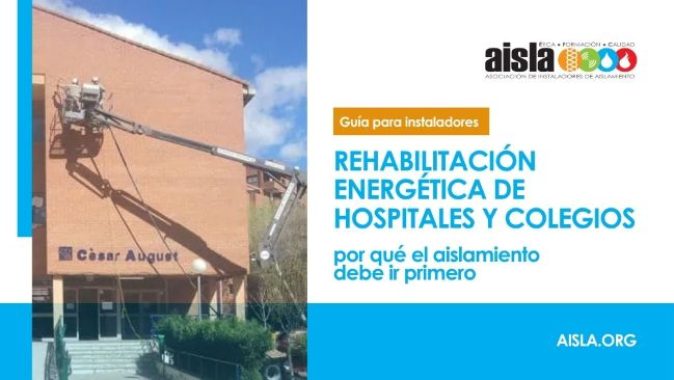 Aislamiento térmico realizado por THERMABEAD en un Colegio